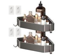 Étagère D'angle Antidérapante - Organisateur De Douche Triangulaire, Module De Rack Imperméable | Système De Stockage De Salle De Bain Sans Coupure Accessoire Idéal Pour RV Appartement Pour La Maison