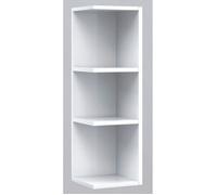 PEGANE Étagère d'angle Coloris Blanc Brillant, 65 x 20 x 21 cm
