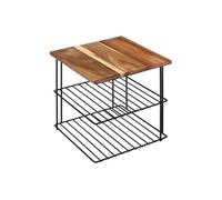 5five Étagère d'angle Mauro 2 niveaux 24 cm Noir