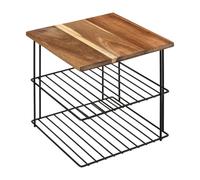 5five Étagère d'angle Mauro 2 niveaux 24 cm Noir
