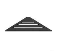 Étagère d'angle de douche 30 cm pour petits espaces (Noir) | Pour acier de qualité supérieure 304, revêtement antirouille, pour les zones humides, peut contenir des bouteilles lourdes