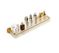 Étagère d'angle de douche d'angle en acrylique brossé pour cosmétiques, serviettes et bouteilles d'assaisonnement - Organiseur de rangement multifonction de 50 cm (30 cm)