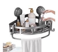 Étagère d'angle de douche, étagère de rangement à ventouse pour salle de bain - Support de rangement pour salle de bain - Égouttoir de rangement pour shampooing et gel douche