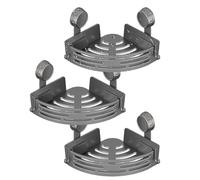 Étagère d'angle de douche | Étagère murale d'angle sans perçage, étagères de douche amovibles, pour salle de bain, shampooing, produits de toilette, cuisine, garde-manger