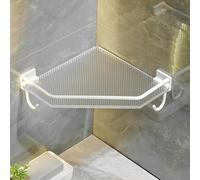 Étagère d'angle de douche - Nizer mural étanche pour salle de bain et cuisine - Étagères d'angle polyvalentes pour un rangement efficace et des solutions d'économie d'espace