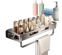Étagère d'angle de douche sans perçage | Étagère à ventouse | Rangement de salle de bain | Support de salle de bain sans perçage pour shampooing, gel nettoyant visage