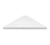 Étagère d'angle de douche triangulaire en acier inoxydable 304 pour salle de bain, sans perçage, support de rangement mural pour shampooing (argenté)
