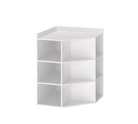 Étagère d'angle Elina, 60x80cm, Blanc, Vicco 51689
