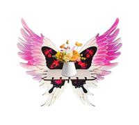 Étagère d'angle en forme d'aile de papillon - Présentoir en bois en forme d'aile d'ange flottante, organisateur mural décoratif bohème | Décoration d'intérieur pour salon, chambre, bureau et entrée