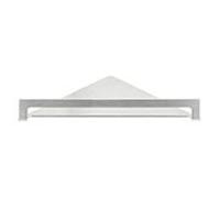 Herzbach Design iX étagère d'angle 17.821000. 2000 .09 acier inoxydable brossé, pour ustensiles de douche, saillie 216 mm