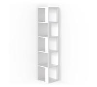 Étagère d'angle Lio, 33.3x162.2cm, Blanc, Vicco 33556