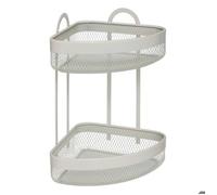 Étagère d'angle ""Mayaj"" en acier beige 23x23cm - 5 five simply smart