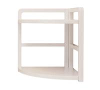Étagère d'angle multifonction en bois à 2 couches pour bureau - Solution de rangement pour économiser de l'espace - Support d'angle pour la maison et le bureau