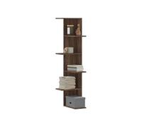 vidaXL Étagère d'angle murale suspendue chêne marron – Bois d'ingénierie