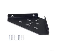 Étagère d'angle murale en acrylique Noir 15,2 cm | Finition noire transparente, pour un design polyvalent, s'adapte à n'importe quel coin de 90 degrés, améliore l'esthétique de