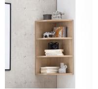Étagère d'angle murale en bois Sonoma - FINEBUY - Étagère 30x60x30cm - Contemporain - Design