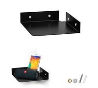 Étagère d'angle murale en métal de 20,3 cm pour moniteurs de bébé, caméras de sécurité, haut-parleur Sonos, également pour routeurs Wif, décoration, plantes, routeur, photos, cuisine, salle de bain