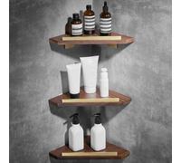 Étagère d'angle murale - Étagère de rangement triangulaire multifonctionnelle pour cuisine, salle de bain et douche - Gain de place pour la maison et les coiffeuses