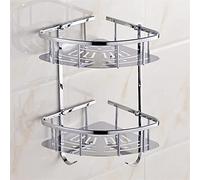 Étagère d'angle murale pour douche - Étagères flottantes en laiton pour salle de bain, shampooing et cosmétiques, porte-serviettes, étagère drainante, solution peu encombrante