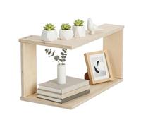 Étagère d'angle murale - Support double couche en bois, organiseur en forme de L 40 x 20 x 19,5 cm, | Stockage d'affichage flottant, support décoratif monté pour appartement chambre cuisine entrée gal