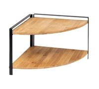 Étagère d'angle ""Ordera"" 2 niveaux noir - 5 five simply smart