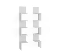 Étagère d'angle Paolo 28x175.4cm Lot de 2 Blanc Vicco 52097