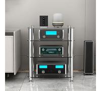 Étagère d'angle pour CD, DVD, console de jeu, meuble de présentation AV - Étagère d'angle pour salon, salle d'enregistrement, chambre à coucher