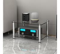 Étagère d'angle pour CD, DVD, console de jeu, meuble de présentation AV - Étagère d'angle pour salon, salle d'enregistrement, chambre à coucher