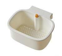 Étagère d'angle pour évier simplifiée avec contrôle à une touche et géométrie centrée sur le drainage pour prendre en charge la gestion des déchets alimentaires (panier blanc)