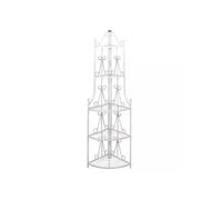 Etagère d'angle pour plantes en blanc