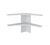 Vicco Étagère d'angle Roman, Blanc, 43.5x37cm | adapté aux solutions d’angle peu encombrantes dans la salle à manger
