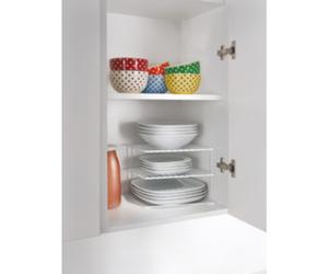 Étagère d'angle Silos, 2 niveaux, blanc