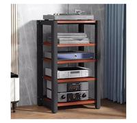 Étagère d'angle Sto à 5 niveaux avec plateau rotatif pour console de jeu, meuble TV vidéo pour salon, studio d'enregistrement, décoration de chambre à coucher
