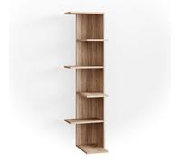 Vicco Étagère d'angle Tera, Sonoma, 37x140.1cm, Peut être utilisé pour Le Rangement de Livres et d’Objets de décoration