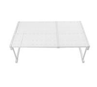 Étagère d'armoire extensible en acier au carbone, empilable, étagère de rangement, organisateur d'armoire, pour cuisine, salle de bain, placard, largeur 48 cm (Longueur 67-88 cm / 26,4-34,6 pouces)