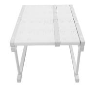 Étagère d'armoire extensible en acier au carbone, empilable, étagère de rangement, organisateur d'armoire, pour cuisine, salle de bain, placard, largeur 48 cm (Longueur 27-38 cm / 10,6-15 pouces)