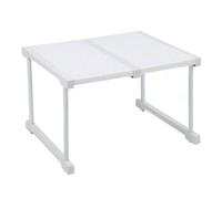 Étagère D'Armoire Extensible, étagère de Rangement de Placard en Acier au Carbone ABS PP, étagère Réglable, Rehausseur pour Armoire de Cuisine, Garde-manger, (Longueur 37-48 cm /