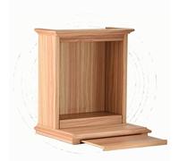 Étagère d'autel bouddhiste en bois peu encombrante, petite Pooja Mandir pour la méditation, table de sanctuaire de Bouddha pour temple de la maison et cendres d'animaux domestiques, support compact de