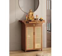 Étagère d'autel de Bouddha, Niche Bouddhiste en Bois, Table de méditation, Temple, Maison, Facile à Assembler, for Salon, Bureau(Tea Wood,80x40x101cm)