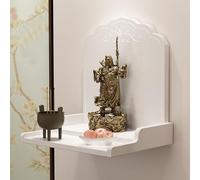 Étagère d'autel de Bouddha, sanctuaire mural en bois pour décoration d'intérieur, table d'offre peu d'espace pour Guan Gong, dieu de la richesse, armoire de niche de pagode moderne