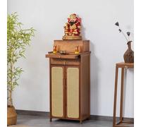 Étagère D'autel De Bouddha, Table D'offrande De Niche À Usage Domestique, Présentoir Polyvalent Pour Décoration Intérieure, Autel Bouddhiste Sanctuaire Avec Tiroir, Plateau Et Cabinet Inférieur