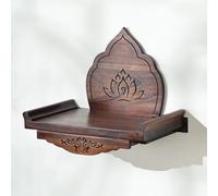 Étagère D'autel Mural, Autel Bouddhiste de Style Chinois avec Panneau Coulissant, Table D'offrandes en Bois, Capacité de Charge de 30 Kg, pour Usage Domestique