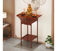 Étagère d'autel rétractable avec tiroirs - Table de méditation pour sanctuaire à la maison, offrandes de prière, statues et articles spirituels - Parfaite pour la pleine conscience et les pratiques