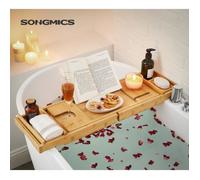 Étagère de Baignoire Extensible en Bambou - SONGMICS - 75-109 x 4 5 x 23 cm