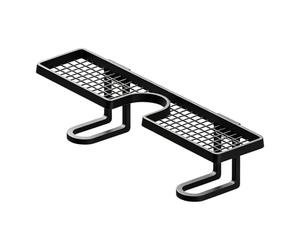 Étagère De Bain Au-dessus Du Robinet - 50x10x11cm Au-dessus De L'étagère Du Lavabo De La Salle De Bain | Support En Forme De U Sans Perçage | Compteur De Drainage Rapide Pour Brosses À Dents
