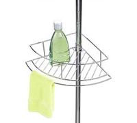 WENKO Etagère de salle de bain télescopique Dolcedo, 4 Paniers de douche, solution sans perçage, Acier Inox, brillant