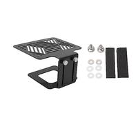 Étagère de balance électronique pour machine à café, support en acier inoxydable 304 à hauteur réglable pour balance de café, plateforme de pesage résistante à l’eau avec anneaux (Noire)