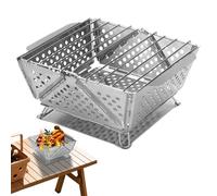 Étagère de barbecue en acier inoxydable - Petit barbecue | Barbecue portable pliable pour bateau pique-nique balcon maison arrière-cour patio voyage cuisine commerciale