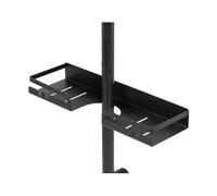 Étagère de barre douche - L. 35,5 cm - Noir