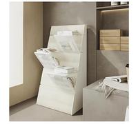 Étagère de bibliothèque autoportante, présentoir Transparent étagé, Support de Rangement sur Pied, Conception Ouverte pour Salon, Chambre à Coucher, magasins (Couleur : Transparent